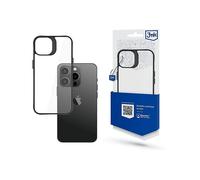 3MK Funda Satin Armor+ 3MK iPhone 15 Pro Transparente/Negro Capa/Bolsa per Apple Apple iPhone 15 Pro, Transparente