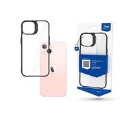 3MK Funda Satin Armor+ 3MK iPhone 15 Transparente/Negro Capa/Bolsa per Apple Apple iPhone 15, Transparente