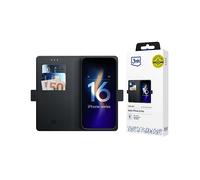 3MK Portafoglio 3Mk Portafoglio Funzionale Custodia per Apple iPhone 16 Pro, Nero