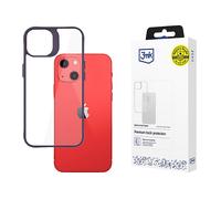 3MK Satin Armor + Custodia per cellulare per Apple iPhone 13, Viola, Trasparente