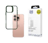 3MK Satin Armor + Custodia per cellulare per Apple iPhone 16 Pro, Verde, Trasparente