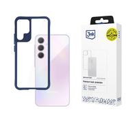 3MK Satin Armor + Custodia per cellulare per Samsung Galaxy A35 5G, Blu, Trasparente