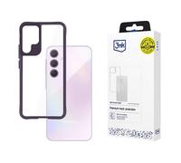 3MK Satin Armor + Custodia per cellulare per Samsung Galaxy A35 5G, Viola, Trasparente