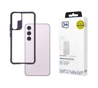 3MK Satin Armor + Custodia per cellulare per Samsung Galaxy S24, Viola, Trasparente