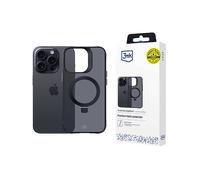 3MK Smoke Mag&Stand CUSTODIA per Apple iPhone 16 Pro Max, Nero