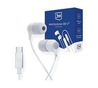 Cuffie In-Ear - 3MK - USB-C - Bianco - Resistenti al sudore - Kit vivavoce