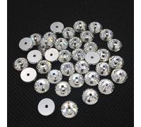 3mm 4mm 5mm 6mm Cristallo Di Vetro Rotondo Da Cucire Strass Con 1 Foro Centrale Da Cucire Pietra-cristallo Trasparente,4mm 1440pz