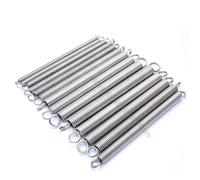 3mm 4mm stainless steel Dual O Ring Hook Long Expansion Tension Spring Length 300mm Extension Pullback Tensile Stretching(4x25x300mm)