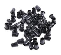 3mm 5mm 8mm 10mm Supporto per LED, 50 Pezzi Supporto per Diodo per Portalampada LED Elettronico a Montaggio Superficiale, Supporto per Cornice con Clip a LED in Nylon Nero per Diodi Emettitori di(5mm)