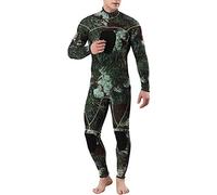 3MM Caldo Tuta Mimetica da Uomo Completa Neoprene da Sub con Cerniera Posteriore Super Elastica Sport Acquatici Attrezzatura da Pesca MY046MC3mm L