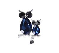 3MOG7Y1 Simpatico smalto albero ramo tre spille gufo per le donne unisex uccelli spille multicolore disponibili casual accessori per feste, Medio, Metallo, Agata