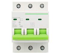 3P 16A Interruttore Automatico Tipo C 400V AC Protezione dalle Perdite Interruttore Automatico Montaggio su Guida DIN TOMG3-63