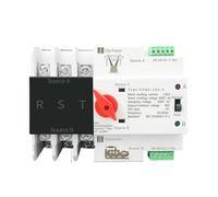 3P 3 Phase Din Rail ATS Dual Power Automatic Transfer Switch Electrical Selector Switches Uninterrupted Power 63A 100A 125A(125A)