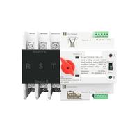 3P 3 Phase Din Rail Dual Power Automatic Transfer Switch Electrical Selector Switches Uninterrupted Power 63A 100A 125A EKFBQBGW(125A)