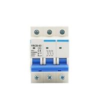 3P AC 400V Circuit breaker MCB 6A 10A 16A 20A 25A 32A 40A 50A 63A Circuit Protector YRCB-63 MQXFCZUX(63A)