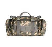 3P Military Multifunctional Outdoor Tactical Waist Bag Molle Camping Hiking Waist Bag Nylon Multifunctional Handbag(Acu)