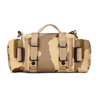 3P Military Multifunctional Outdoor Tactical Waist Bag Molle Camping Hiking Waist Bag Nylon Multifunctional Handbag(Dd)