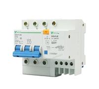 3P + N 3 Poli 16A 400V ~ Piccolo Interruttore Dispersione verso Terra Protezione da Sovracorrente Residua Dispersione Domestica RCBO DZ47LE-C16-3p Interruttore automatico (Size : 63A)