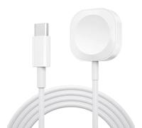 3P SPACE Cavo di Ricarica Magnetico per Apple Watch USB - Caricatore Wireless Compatibile con Apple Watch Series Ultra / 9/8 / 7/6 / SE - Bianco (Con Connettore Type-c)