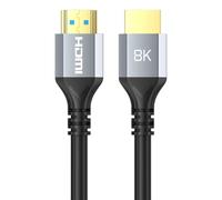 3P SPACE Cavo HDMI 8K Ultra HD 1 Metro - Compatibile 4K/120Hz, HDR10+, eARC, HDMI 2.1 - Alta Velocità per TV, Monitor, Console e Home Theatre