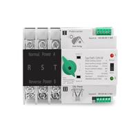3P trifase rail ATS inverter fotovoltaico dual power conversione automatica interruttore di selezione gruppo di continuità 63A 100A 125A fotovoltaico(125A PV)