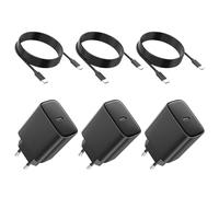 3Pack Caricatore for Samsung Galaxy S25/S24/S23/S23+/S23 Ultra/S22/S21/S20/Note20/A73/A53/S10, iPhone 17/16/15 con 2M Cavo, 45W USB C Caricabatterie Presa Carica Alimentatore Tipo C Spina Adattatore