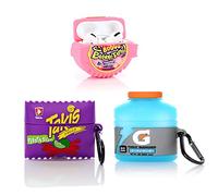 (3Pack) Custodia per Airpods Pro, XMBYGY Silicone Airpods Pro Custodia Custodia Protettiva con simpatico design divertente della pelle, con portachiavi (G+Takis+Bubba)