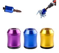 3pack Strong Magnetic Screw Ring for Drill, Magneticscrew Holder with Anti-Slip Design, 1/4 Inch/6.35mm Universal Screwdriver Head Magnetic Ring for Power Bits (C)