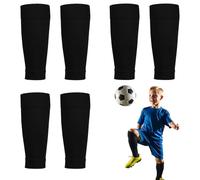 3paia Calzini per Parastinchi per Bambini,Parastinchi da Calcio,Parastinchi da Calcio Calzino,Comodi e Traspiranti in Tinta Unita,Calze da Calcio Junior,Ideato per il Gioco e l'Allenamento