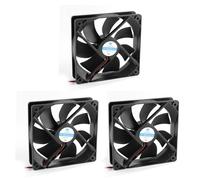 3PC 12V DC brushless ventola raffreddamento assiale scambiatore 12cmx12cmx2.5cm