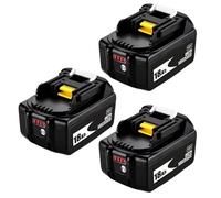 3pc 18V 18Ah Li-Ion Batteria Ricaricabile Compatibile Con Makita BL1830B BL1850B BL1850 BL1840 BL1860 BL1815 Accessori Per Elettroutensili