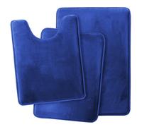 3PC Bagno Tappeto Memoria Schiuma Tappetino da Set - Piccolo Grande E Contorno