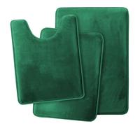 3PC Bagno Tappeto Memoria Schiuma Tappetino da Set - Piccolo Grande E Contorno