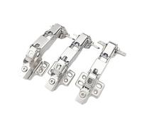 3PC Cerniera Della Porta Armadio Cerniere Idrauliche For Porta 'armadio Da 165 Gradi Chiusura Morbida Mezza Sovrapposizione Smorzamento Buffer Ferramenta For Porte For Mobili Facile Da Installare