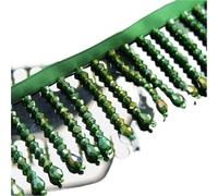 3pc Crystal Pendant Beaded Fringe Lace DIY Clothing Stage Home Curtain Trim Headwear Decorative Accessories(Black Nickel)