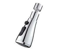 3pc Faucet Extender Metal Alloy,Three Modes,Head Water Saver Home Extended Shower Spray Filter Per Cucina(Two modes)