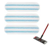 3pc Fit for ViledaH2PrO e O-CedarH2PrO Flat Mop Ricambi lavabili e riutilizzabili,in microfibra,Utilizzo asciutto e bagnato,bilisicuri su pavimenti in legno,vinile,piastrelle,battiscopa,pareti
