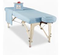 3pc Flanella Massaggio Tavolo Foglio Set Misto Cotone Doppio Spazzolato Soft Spa