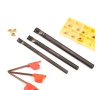 3PC-Lathe Filettatura Alesatura Tornire Attrezzo Supporto Con 10Pcs 11IR AG60