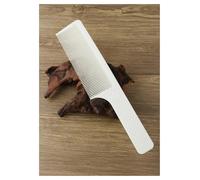 3pc leggero grande formato barbiere flat top taglio pettine tagliacapelli sopra di capelli manico antiscivolo plastica parrucchiere sbiadimento(White)