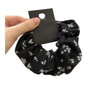 3pc Leopard Print Oversized Scrunchie For Women Elastic Big Hair Tie Girls Black Rubber Bands Retro Rope(Color 9)