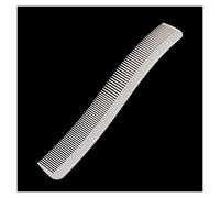 3pc professionale rasoio curvo tagliacapelli pettine da taglio barbiere flat top salone antistatico per tutti i tipi di styling(White)