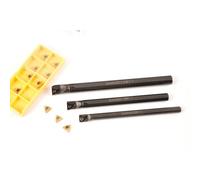 3PC Tornio Filettatura Alesatura Attrezzo Supporto Con 10Pcs 11IR AG60 Inserto
