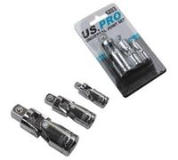 3pc Universale Presa Giunto Set 0.6cm 1cm & 1.3cm Drive Oscillante Uj / Girevole
