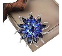 3pc Women's Western Accessories Imitation Crystal Temperament Creative Simple Atmosphere Sun Flower Brooch(E8-5-9670)