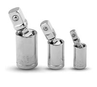 3PCS 1/4 "3/8" 1/2 "Impact Universal Joint Impact Socket Wrench Adapter Set Drive Flessibile Socket Extension Bar Manicotto Universale Strumento Manuale