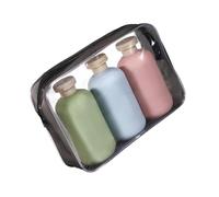 3pcs 100/200/300ml Travelfieed Bottiglie Prelievi Portatili A Perdite Contenitori Per Lezioni Per Lozione Shampoo Condizionatore Crema Capsuttini Squeeze Bottles