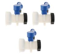 3pcs 1000l ibc serbatoio valvola a farfalla rubinetto acqua adattatore 62mm