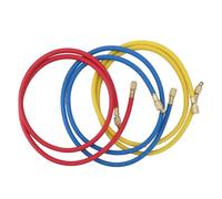 3pcs 150 cm di ricarica del refrigerante Condizionatore di aria Condizionatore di ricarica 1/4 pollici per R12 R22 R502 Refrigeranti Blu Yellow