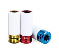 3pcs 17 19 21mm Colorato Manica Pneumatico Protezione Profonda a Impatto Dado
